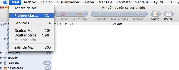 configurar email en mac